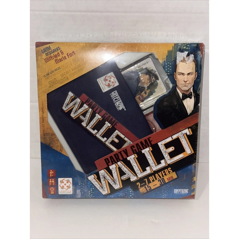 Cryptozoic Entertainment Party Game Wallet 2-7 players 15-30 min New Sealed F21‎